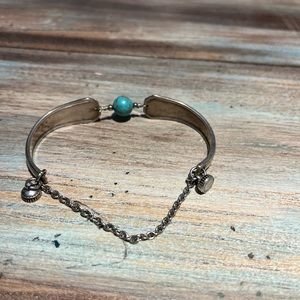 Silver spoon bracelet